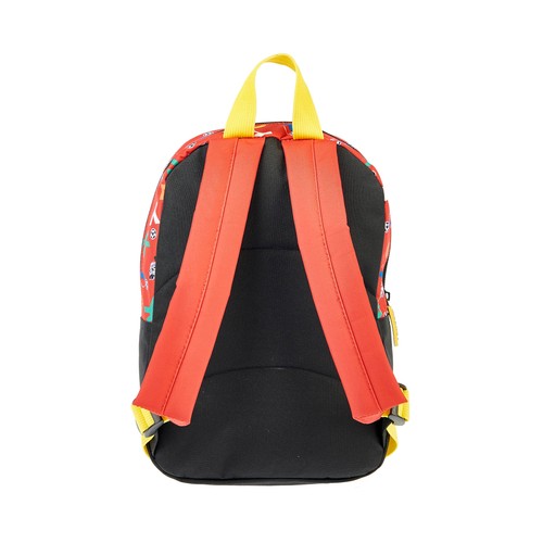 Mochila preescolar MICKEY, varios compartimentos, color rojo, ALCAMPO.