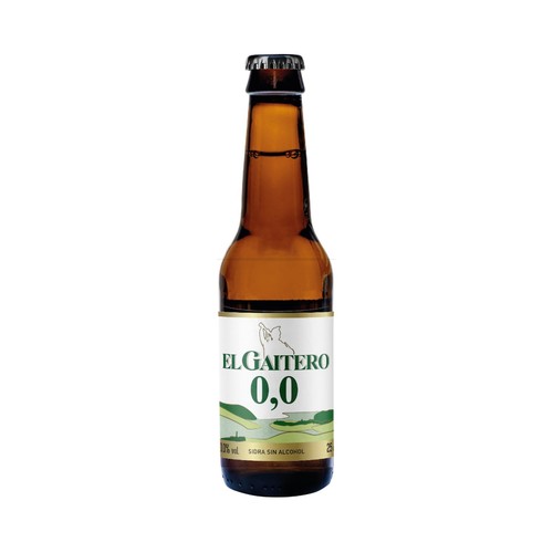 EL GAITERO Sidra espumosa sin alcohol (0.0%) botella 25 cl.