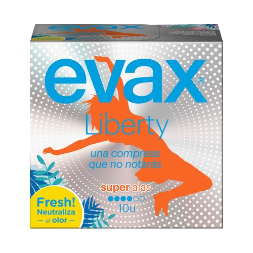 EVAX Compresas super con alas EVAX Liberty 10 uds.