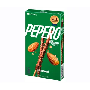 PEPERO Galleta stick de chocolate con leche y almendra 32 g.