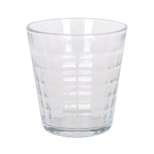 Vaso de vidrio transparente, 0,275 litros, Prisme LAV.