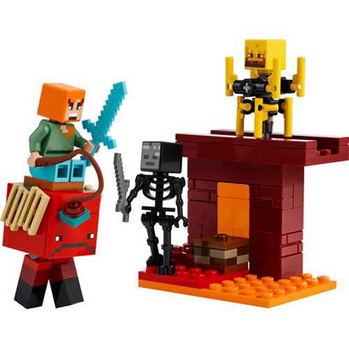 LEGO Minecraft La Batalla de Lava del Inframundo 21266, 99 piezas, +6 años.