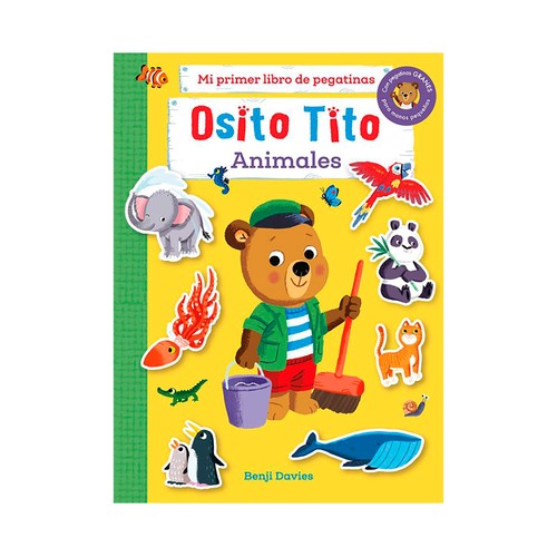Osito tito. Mi primer libro de pegatinas. Animales. Benji Davies. TIMUN MAS INFANTIL