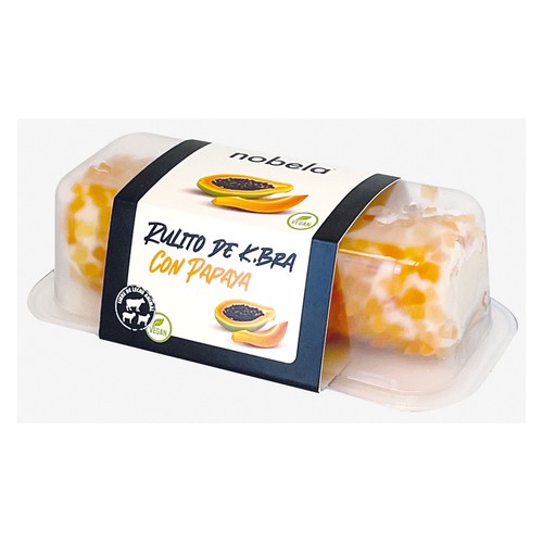 NOBELA Rulito de queso vegano (almendras) con papaya 85 g.