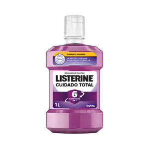 LISTERINE Enjuague bucal de uso diario LISTERINE Cuidado total 1 l.