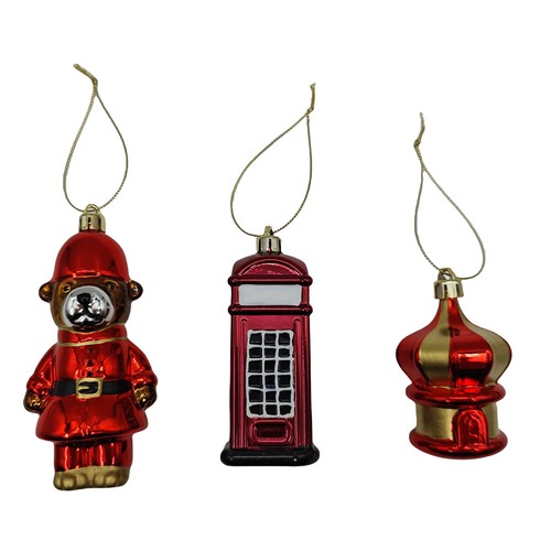 Colgante Oso o Cabina decoración Navidad SB modelos surtidos, ACTUEL