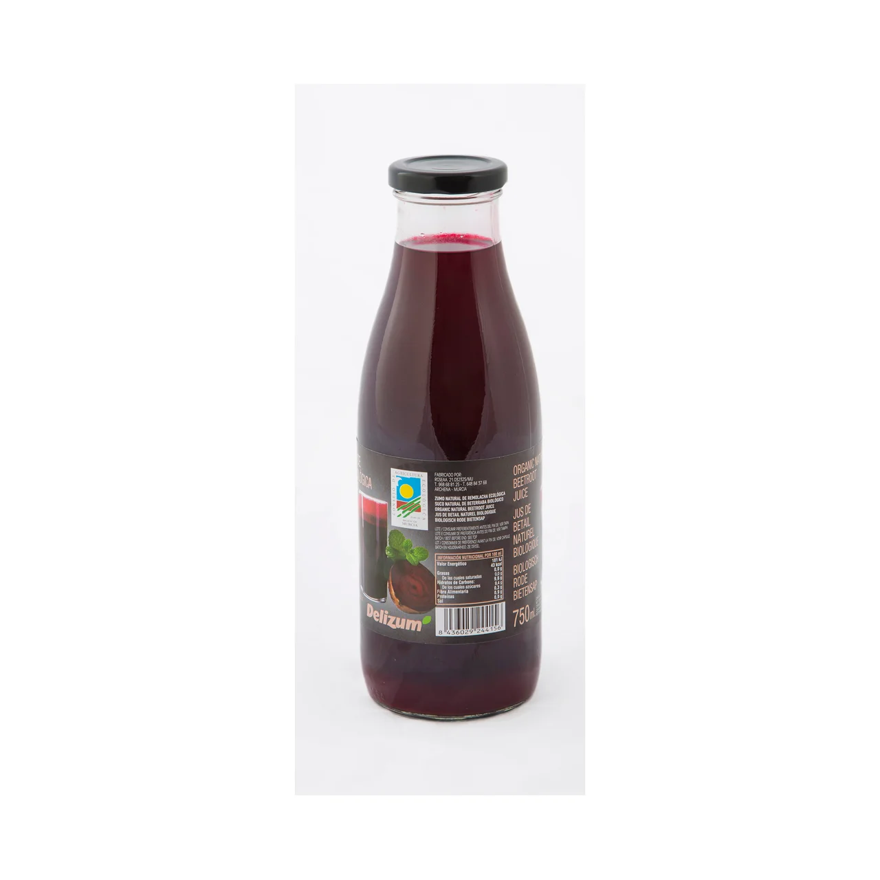 DELIZUM Zumo natural de remolacha ecológica DELIZUM 750 ml