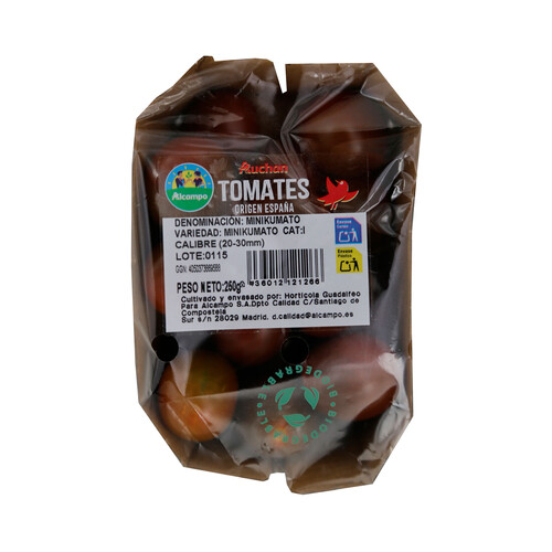 ALCAMPO CULTIVAMOS LO BUENO Tomate mini Kumato  250 g.