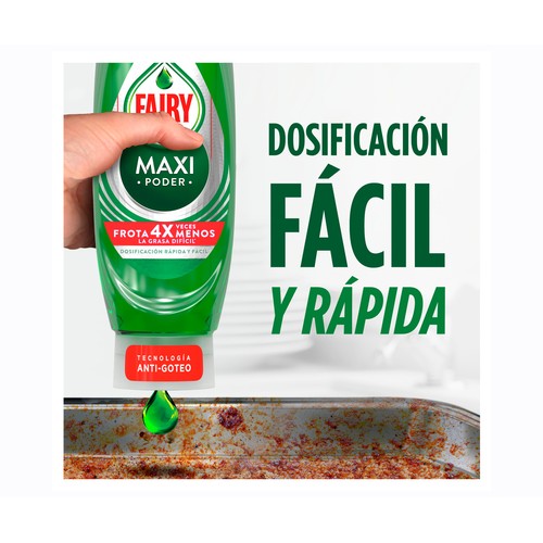 FAIRY Lavavajillas a mano maxi poder 2 x 450 ml