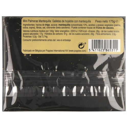 POPPIES Palmeras minis con mantequilla  175 g.