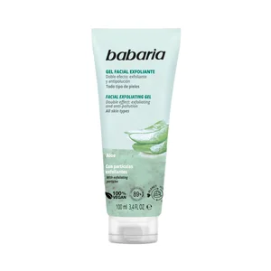 BABARIA Gel exfoliante con aloe vera para todo tipo de pieles 100 ml.