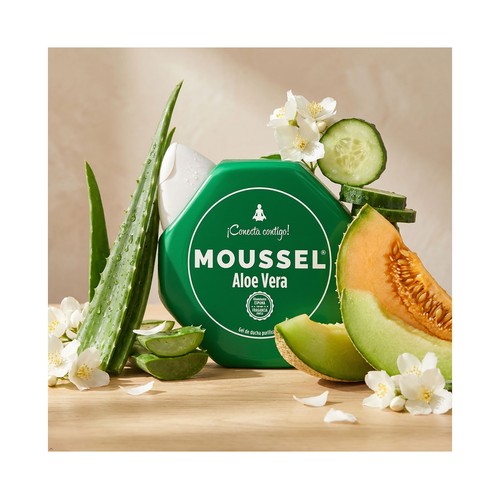 MOUSSEL Gel purificante para ducha o baño con aloe vera 100% natural 650 ml.