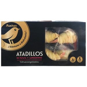 Imagen de ALCAMPO GOURMET Langostinos envueltos en patata hilada (atadillo) 180 g.