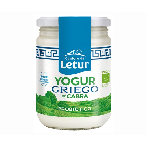 CANTERO DE LETUR Yogur griego natural ecológico de cabra 420 g.