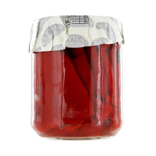 EL PILAR Pimientos del Piquillo enteros extra frasco de 350 g.