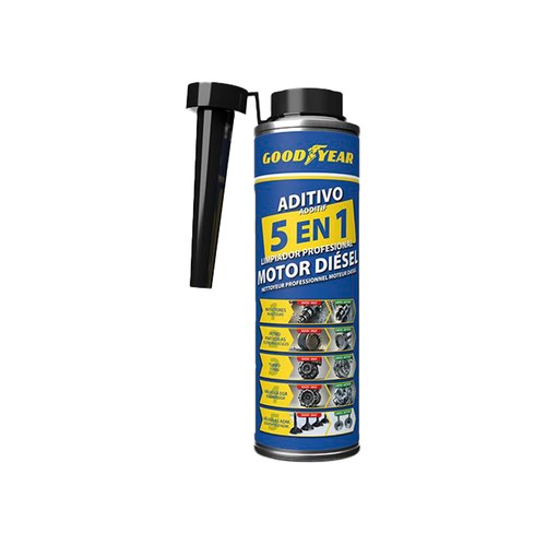 Aditivo Limpiador Motor Diésel 5 en 1 Profesional 300ml . GOODYEAR.