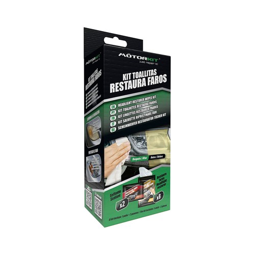 Toallitas Restauradoras de Faros MOTORKIT MOT1004.