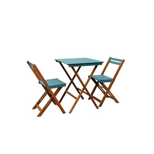 Set de 3 piezas de madera de acacia  color naranja, GARDENSTAR