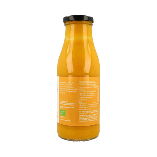 CASA AMELIA Crema de calabaza ecológica, con verduras frescas cocidas al vapor CASA AMELIA 500 ml.