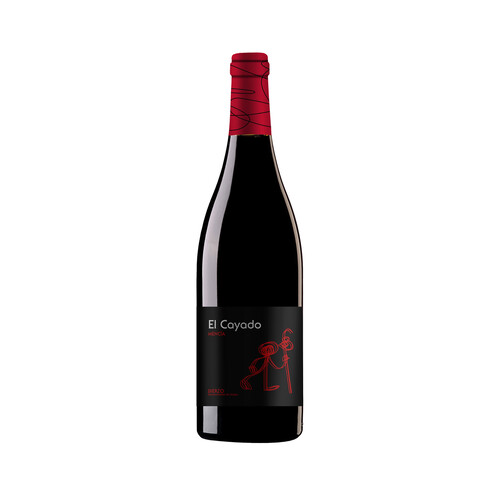 Vino tinto con denominación de origen Bierzo Mencía EL CAYADO botella de 75 cl.