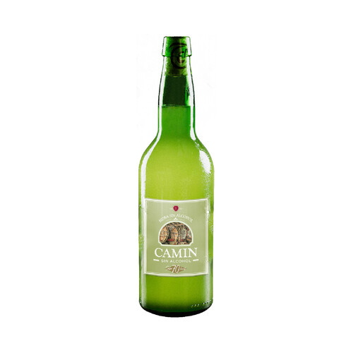 Sidra natural sin alcohol elaborada en Asturias CAMIN botella de 70 cl.