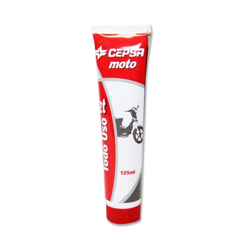 Lubricante mineral para motocicleta de 2 tiempos CEPSA 125 mililitros.