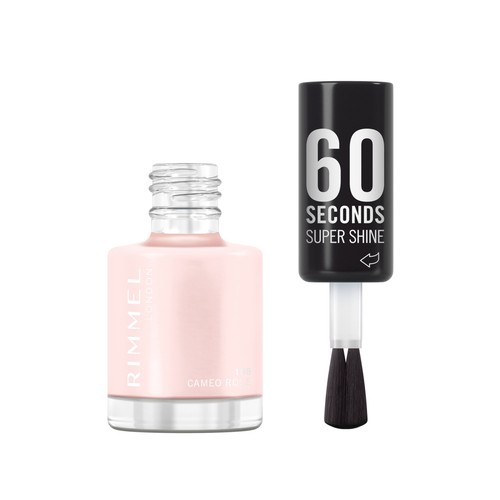 RIMMEL 60 Second super shine tono 108 Cameo rose Esmalte de uñas de secado rápido.