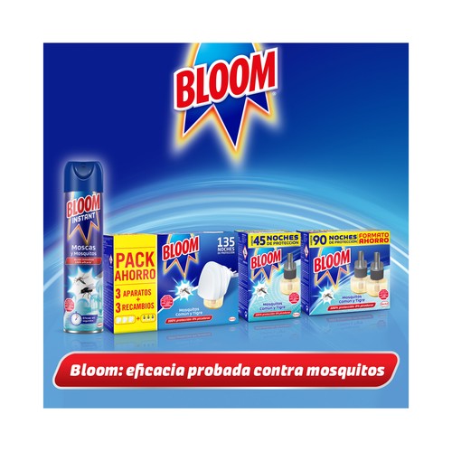 BLOOM Antimosquitos eléctrico 3 aparatos + 3 recambios