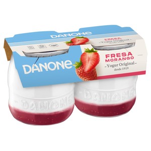 Imagen de DANONE Yogur cremoso artesanal con fresas  Original 2 x 130 g.