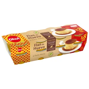 DHUL Flan de huevo al baño María 8 x 100 g.