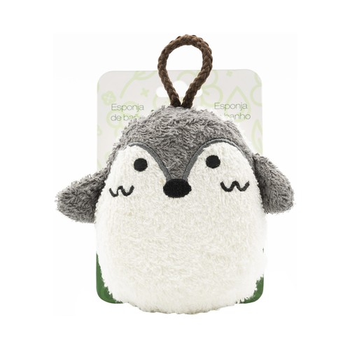 BECASAN NATURE Esponja para baño con la forma de un pinguino o un unicornio.