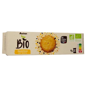 ALCAMPO ECOLÓGICO Galletas de mantequilla ecológicas 125 g.