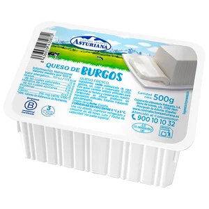FLOR DE BURGOS Queso fresco FLOR DE BURGOS tarrina 500 g.