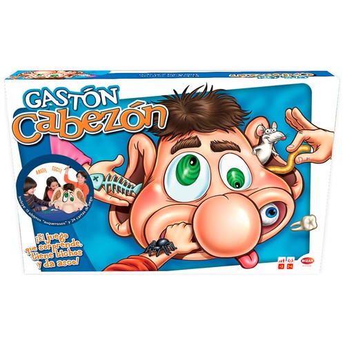 Gastón Cabezón Juego de mesa infantil divertido y asqueroso, de 2 a 4 Jugadores +3 Años BIZAK