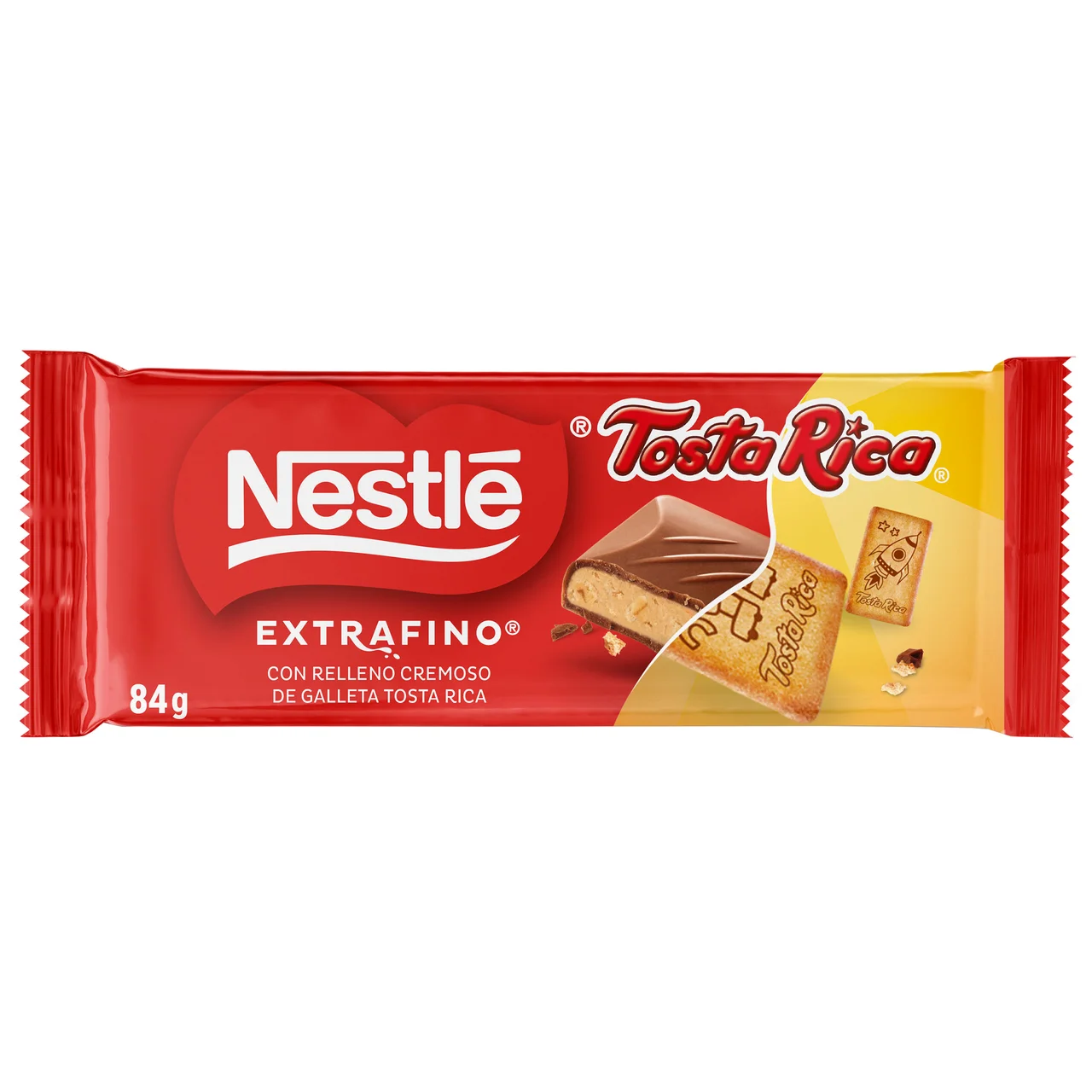 Extrafino Chocolate con leche relleno relleno de Tosta Rica 84 g.