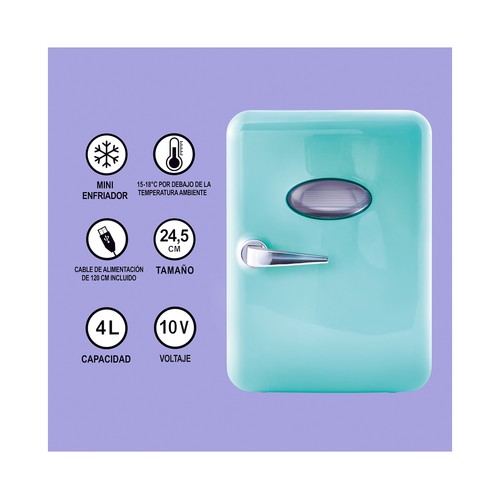 Mini Fridge, Mini Frigorífico Real de 30 cm, incluye pegatinas CANAL TOYS