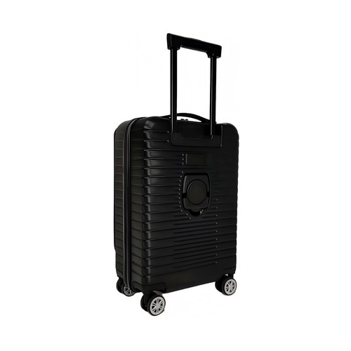 Maleta de cabina tipo trolley  8 ruedas multifunctional  55cm negro. AIRPORT
