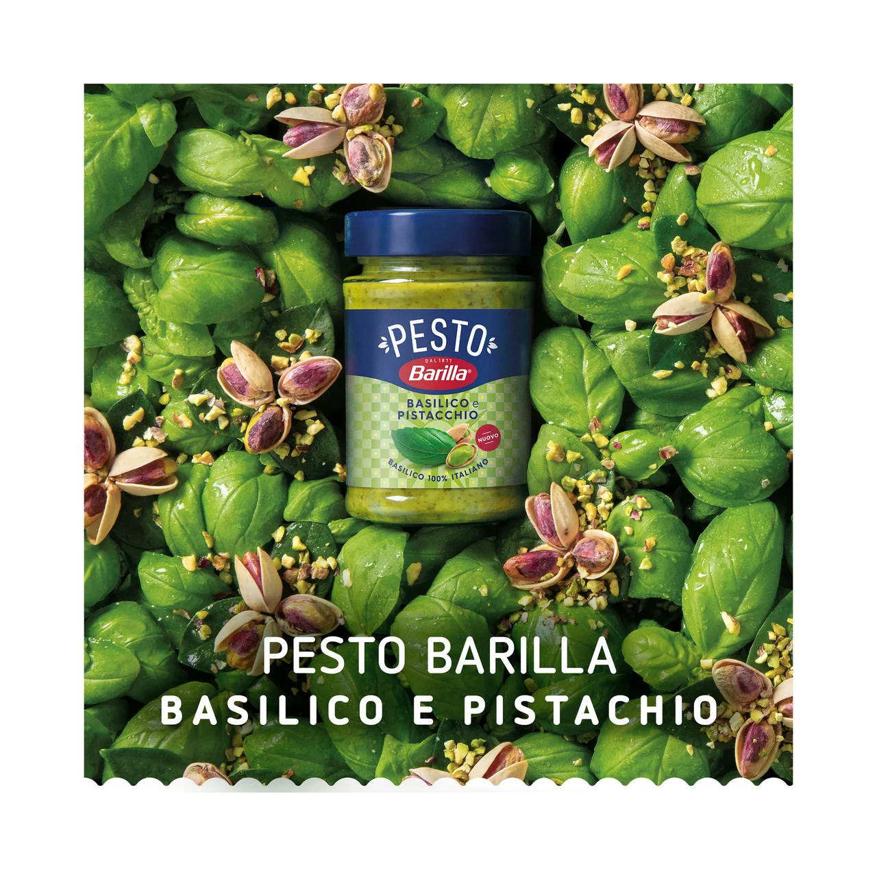 Pesto basilico con pistacho - 190g.