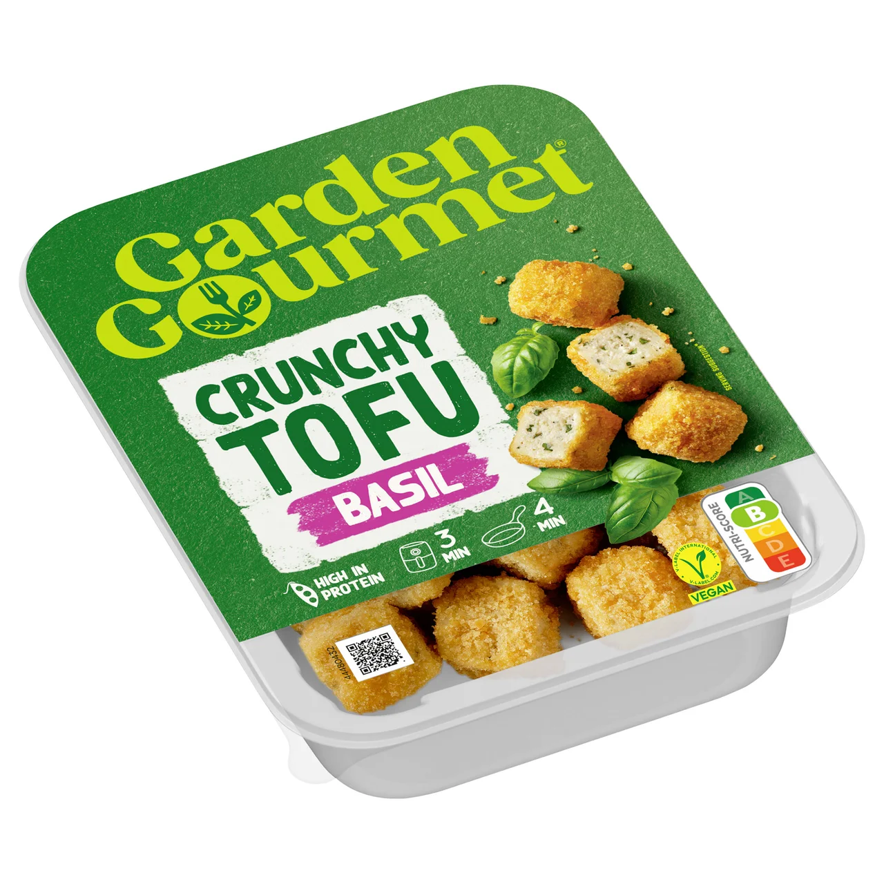 Porciones de tofu empanado y frito 160 g.