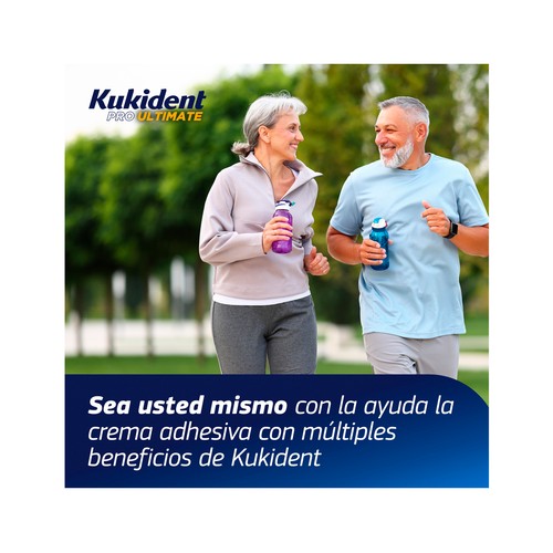 KUKIDENT Pro ultimate Crema adhesiva para prótesis dental, sin sabor + caja para prótesis 57 g.