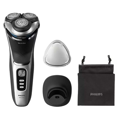 Afeitadora eléctrica PHILIPS S3341/13, cuchillas PowerCut, cabezales 5D.