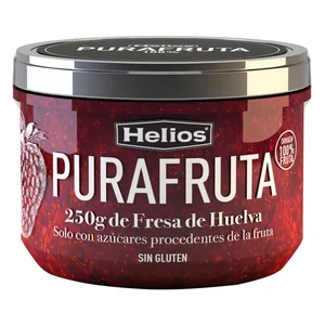 HELIOS PURAFRUTA Fruta para untar de fresa de Huelva 250 g.