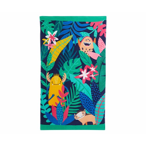 Toalla de playa velour infantil, 70x120cm, 100% algodón, 320g/m², ACTUEL. diferentes modelos, 1 unidad.