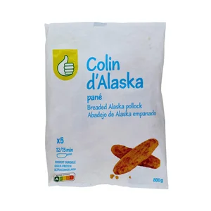 PRODUCTO ECONÓMICO ALCAMPO Filetes de abadejo de Alaska empanado 5 uds 800 g Producto Alcampo.