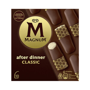 MAGNUM Helado de vainilla cubierto de chocolate con leche MAGNUM Classic de Frigo 10 x 29 ml.