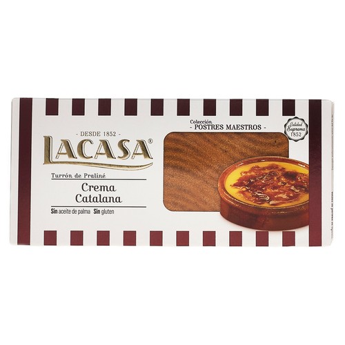 Turrón de crema catalana LACASA 225 g.