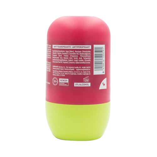 BABARIA Duo fresh & skin protect Desodorante roll on unisex, antitranspirante y antibacteriano hasta 48 horas 50 ml.