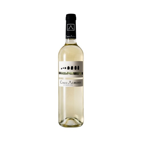 5 ALMUDES  Vino blanco verdejo con D.O. Ribera del Jucar botella 75 cl.