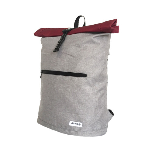 Bolsa de viaje con capacidad para 20L de color gris, AIRPORT ALCAMPO.
