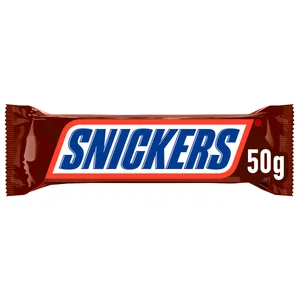 SNICKERS Barritas de chocolate 50 g.
